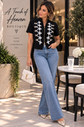 Heavenly Charm Military-Inspired Zip Top
