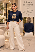 Teddy Charm Knit Sweater
