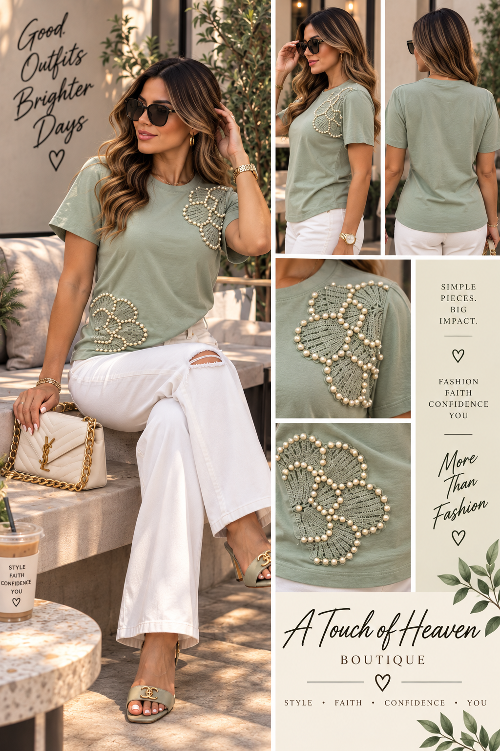 Heavenly Pearl Blossom Tee