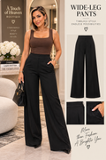 Midnight Essential Wide-Leg Pants